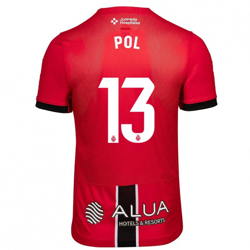 Danxen Dámské Joan Pol #13 Červená Černá Domů Hráčské Dresy 2025/26 Dres