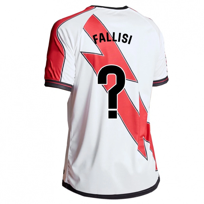 Danxen Dámské Alessandro Fallisi #0 Bílá Červená Domů Hráčské Dresy 2025/26 Dres