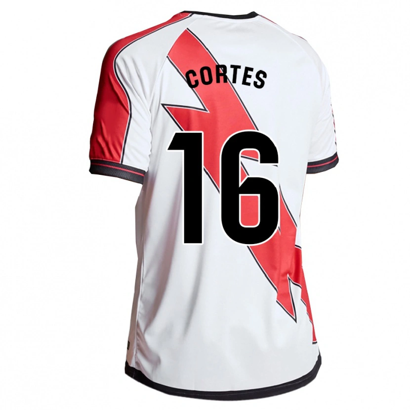 Danxen Dámské José Cortés #16 Bílá Červená Domů Hráčské Dresy 2025/26 Dres