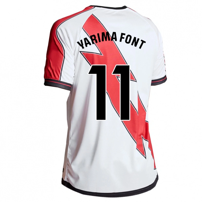 Danxen Dámské Yarima Font Barrasa #11 Bílá Červená Domů Hráčské Dresy 2025/26 Dres