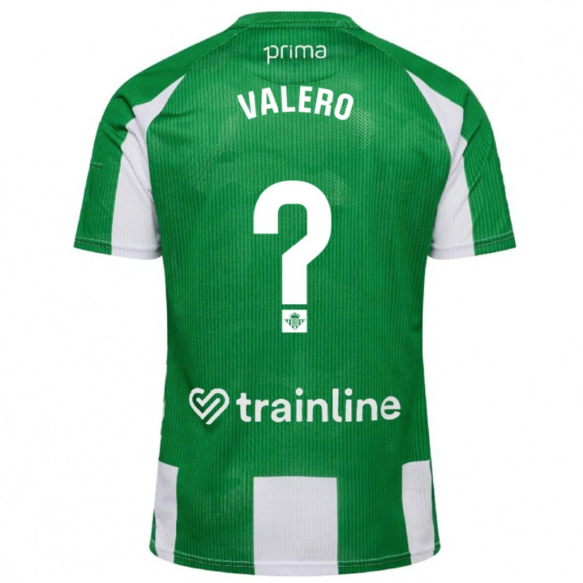 Danxen Dámské Antonio Valero #0 Zelená Bílá Domů Hráčské Dresy 2025/26 Dres