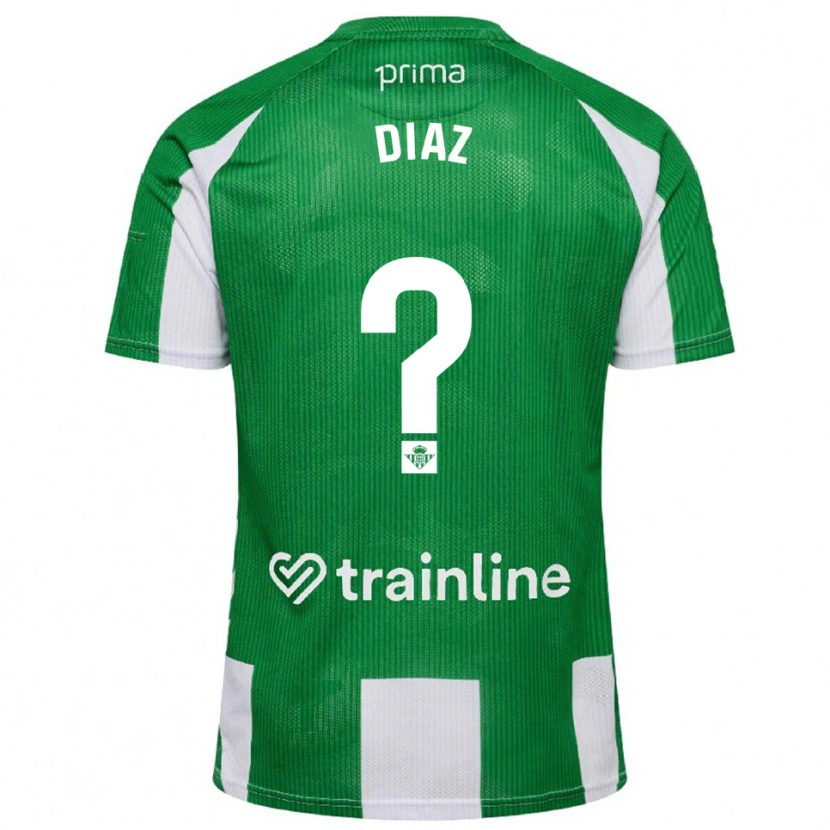 Danxen Dámské Ismael Díaz #0 Zelená Bílá Domů Hráčské Dresy 2025/26 Dres