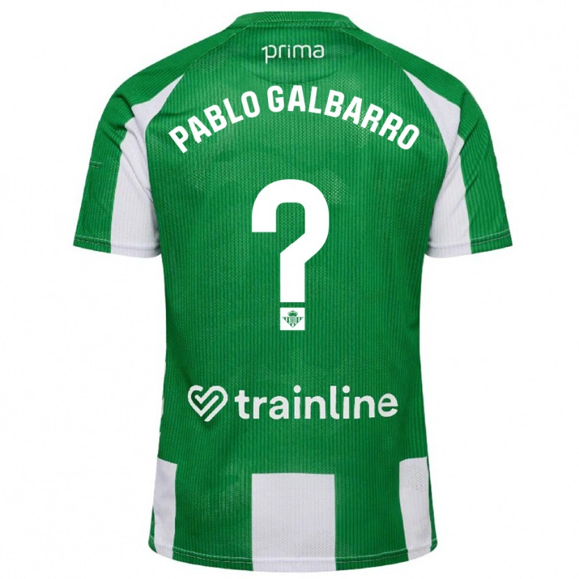 Danxen Dámské Juan Pablo Galbarro #0 Zelená Bílá Domů Hráčské Dresy 2025/26 Dres