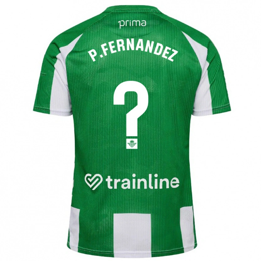 Danxen Dámské Paulo Fernández #0 Zelená Bílá Domů Hráčské Dresy 2025/26 Dres