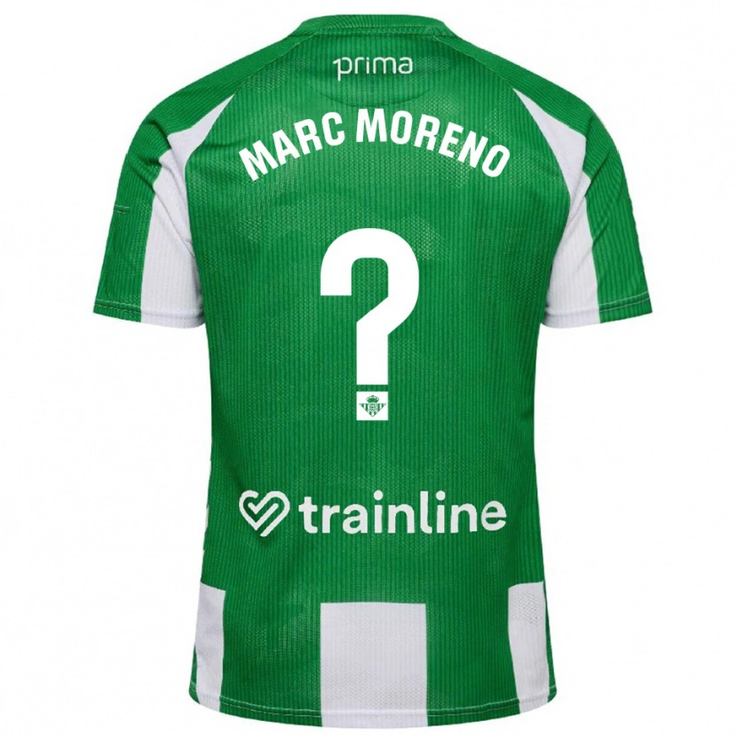 Danxen Dámské Marc Moreno #0 Zelená Bílá Domů Hráčské Dresy 2025/26 Dres