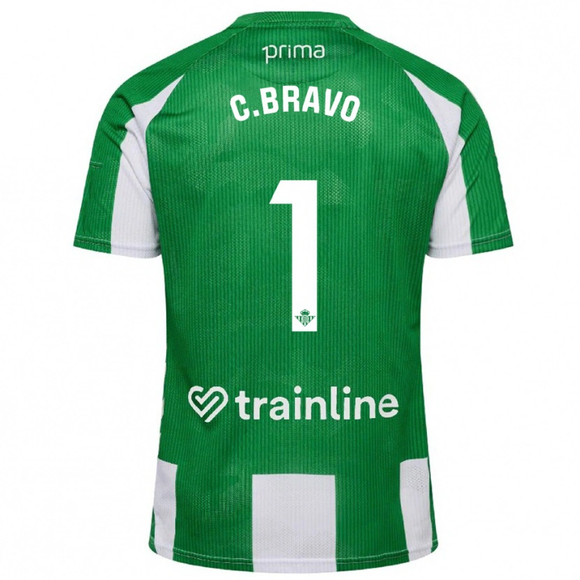 Danxen Dámské Claudio Bravo #1 Zelená Bílá Domů Hráčské Dresy 2025/26 Dres