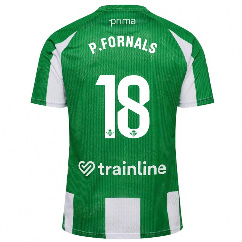 Danxen Dámské Pablo Fornals #18 Zelená Bílá Domů Hráčské Dresy 2025/26 Dres