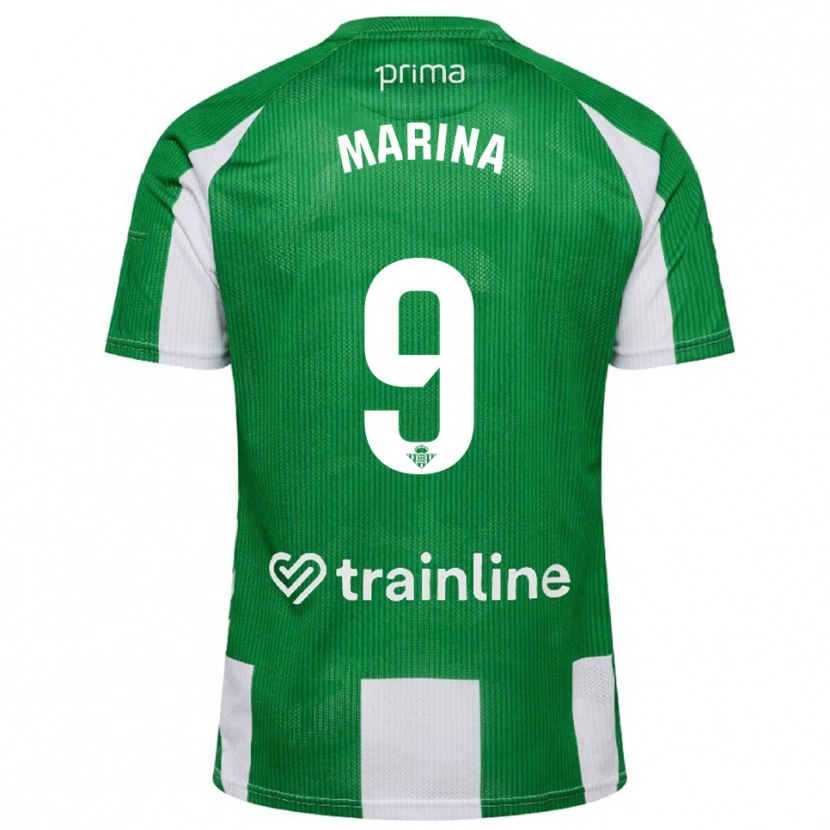 Danxen Dámské Rodrigo Marina #9 Zelená Bílá Domů Hráčské Dresy 2025/26 Dres