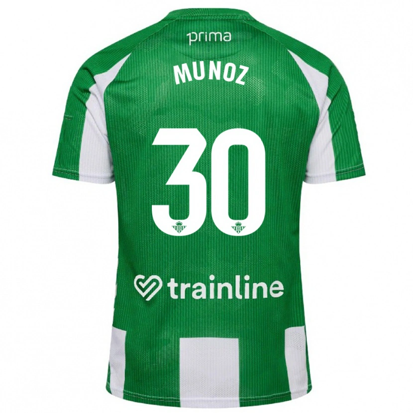 Danxen Dámské Blanca Muñoz #30 Zelená Bílá Domů Hráčské Dresy 2025/26 Dres