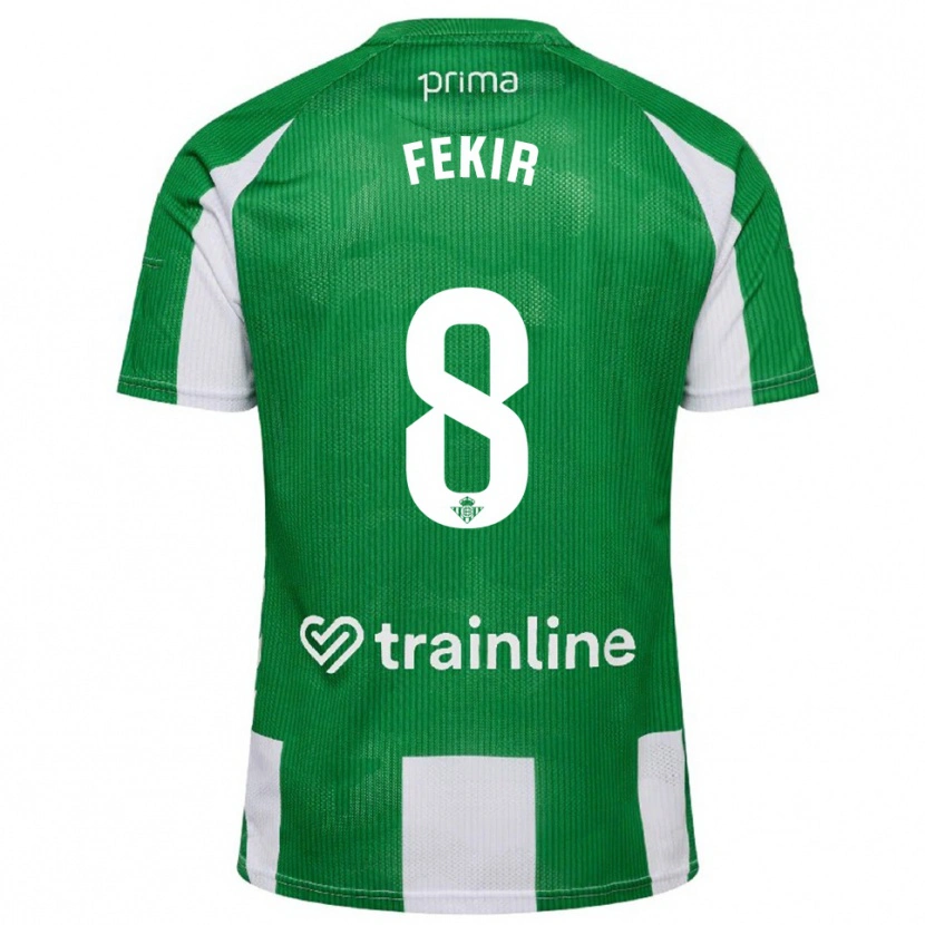 Danxen Dámské Nabil Fekir #8 Zelená Bílá Domů Hráčské Dresy 2025/26 Dres