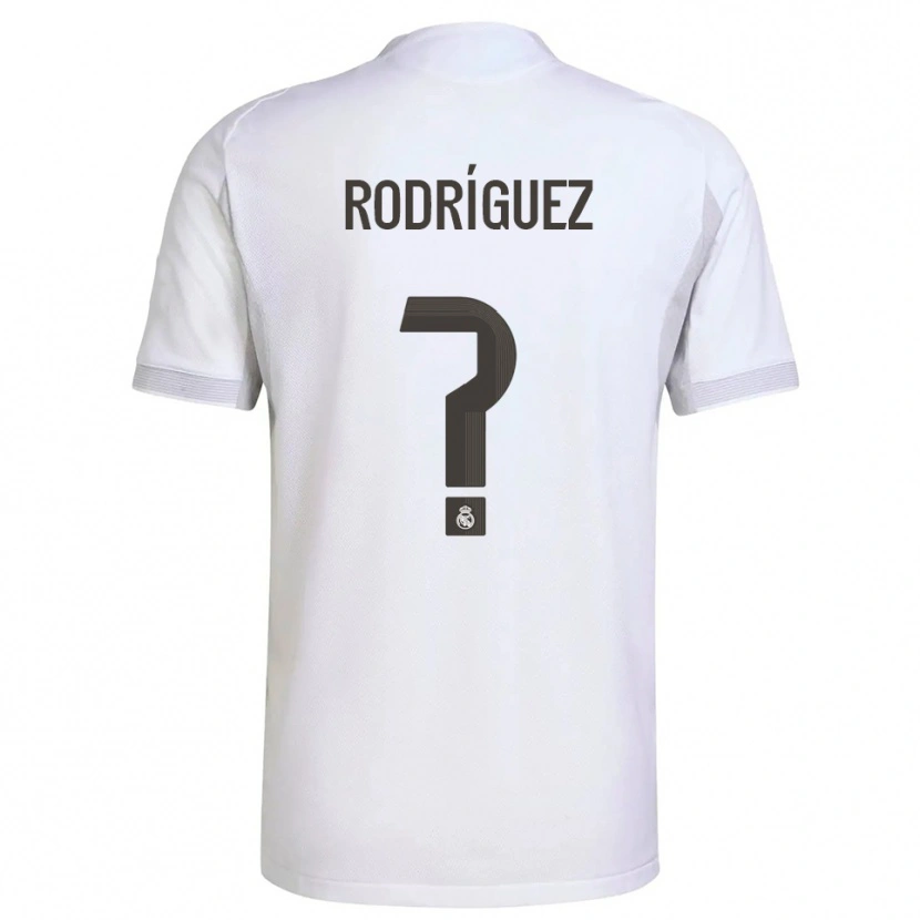Danxen Dámské Álvaro Rodríguez #0 Bílá Žlutá Domů Hráčské Dresy 2025/26 Dres