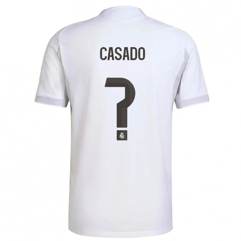 Danxen Dámské Juan Casado #0 Bílá Žlutá Domů Hráčské Dresy 2025/26 Dres