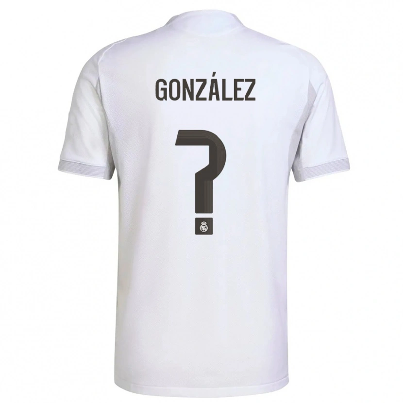 Danxen Dámské Daniel González #0 Bílá Žlutá Domů Hráčské Dresy 2025/26 Dres