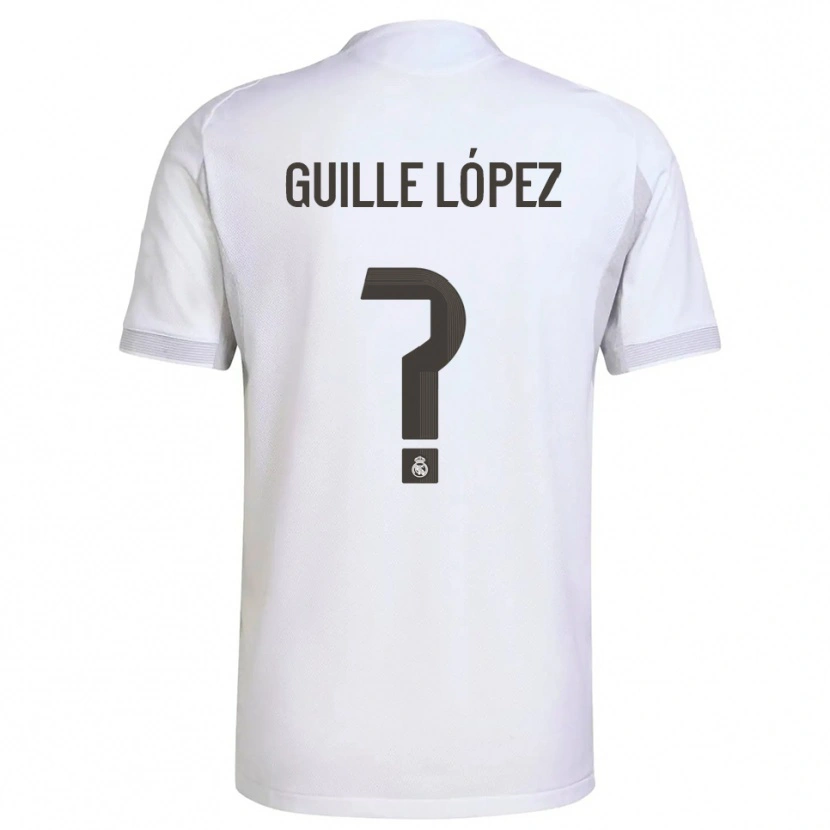 Danxen Dámské Guille López #0 Bílá Žlutá Domů Hráčské Dresy 2025/26 Dres