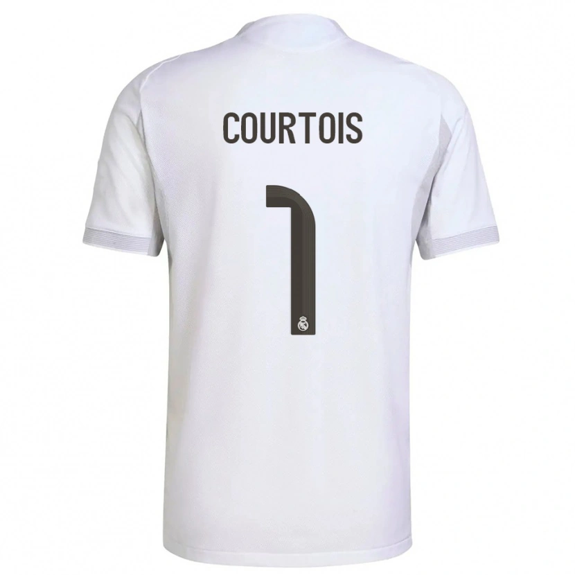 Danxen Dámské Thibaut Courtois #1 Bílá Žlutá Domů Hráčské Dresy 2025/26 Dres