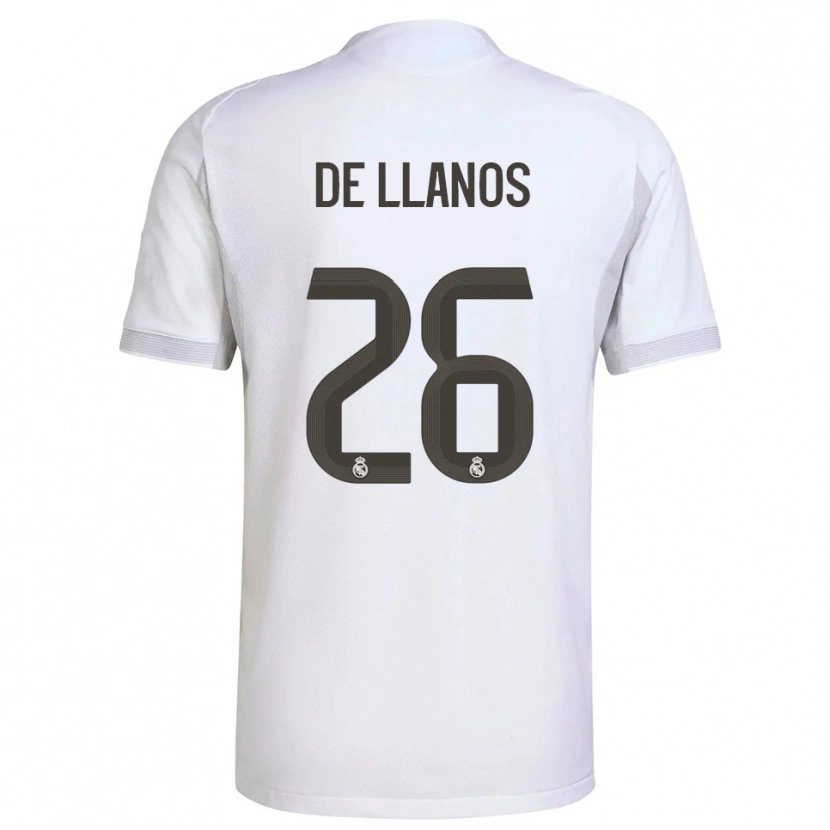 Danxen Dámské Hugo De Llanos #26 Bílá Žlutá Domů Hráčské Dresy 2025/26 Dres