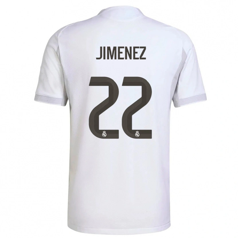 Danxen Dámské David Jiménez #22 Bílá Žlutá Domů Hráčské Dresy 2025/26 Dres