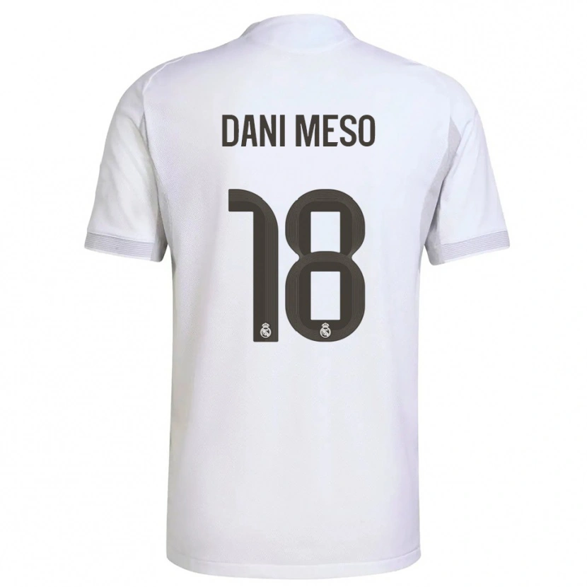 Danxen Dámské Dani Meso #18 Bílá Žlutá Domů Hráčské Dresy 2025/26 Dres