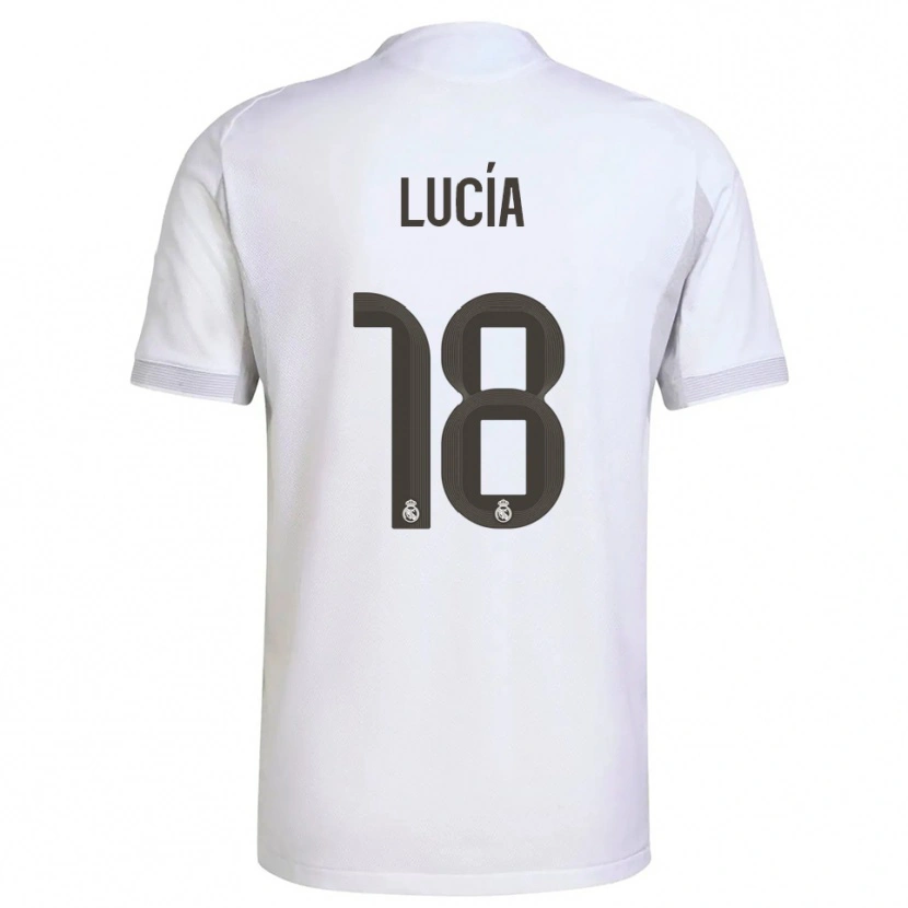 Danxen Dámské Lucia Rodriguez #18 Bílá Žlutá Domů Hráčské Dresy 2025/26 Dres