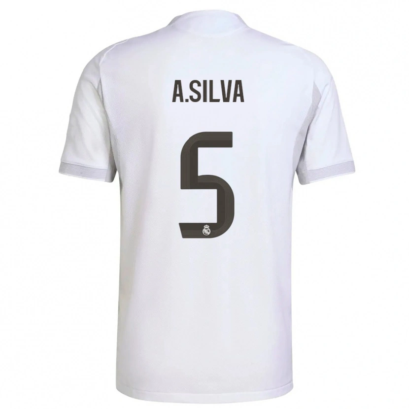 Danxen Dámské Antonia Silva #5 Bílá Žlutá Domů Hráčské Dresy 2025/26 Dres