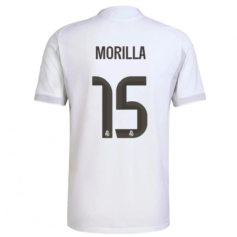 Danxen Dámské Jairo Morilla #15 Bílá Žlutá Domů Hráčské Dresy 2025/26 Dres