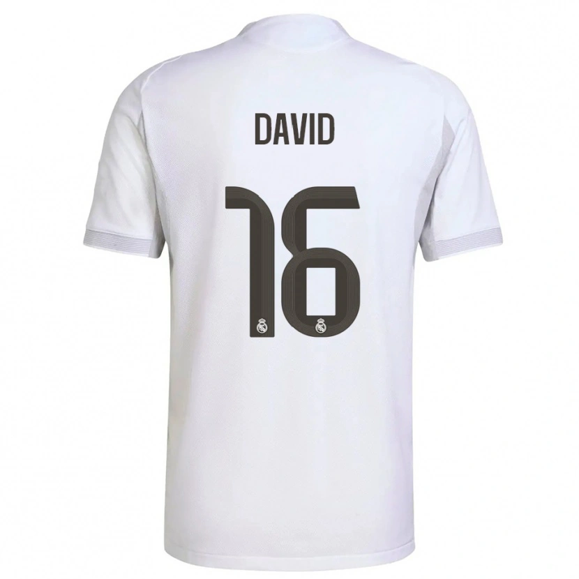 Danxen Dámské Antonio David #16 Bílá Žlutá Domů Hráčské Dresy 2025/26 Dres