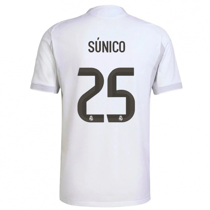 Danxen Dámské Guille Súnico #25 Bílá Žlutá Domů Hráčské Dresy 2025/26 Dres