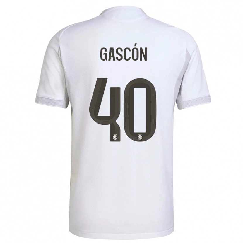 Danxen Dámské Ignacio Gascón #40 Bílá Žlutá Domů Hráčské Dresy 2025/26 Dres