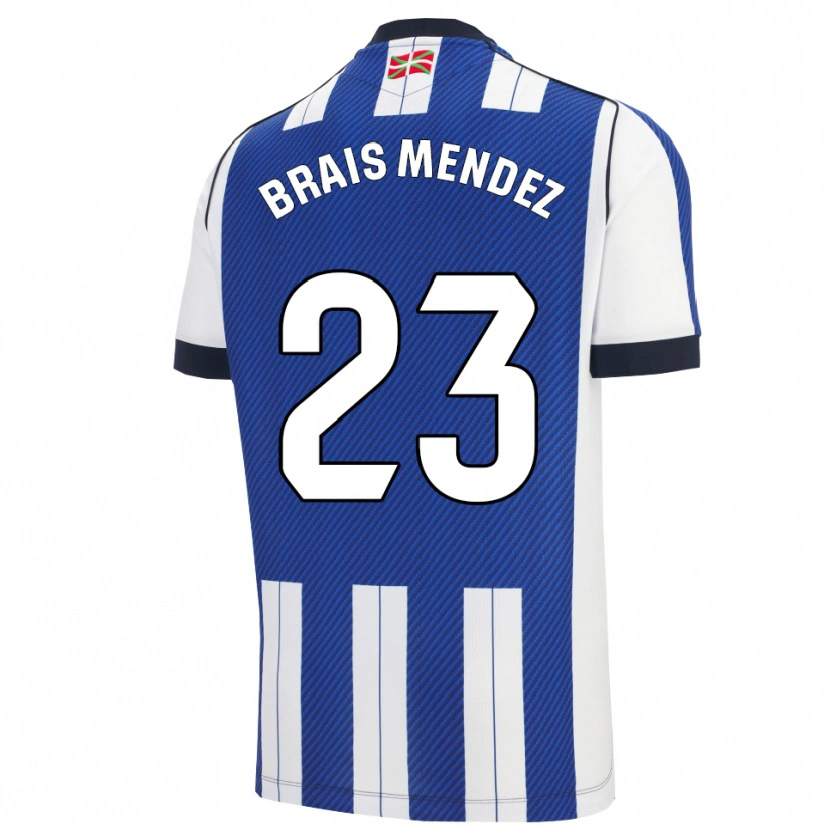 Danxen Dámské Brais Méndez #23 Modrá Bílá Domů Hráčské Dresy 2025/26 Dres