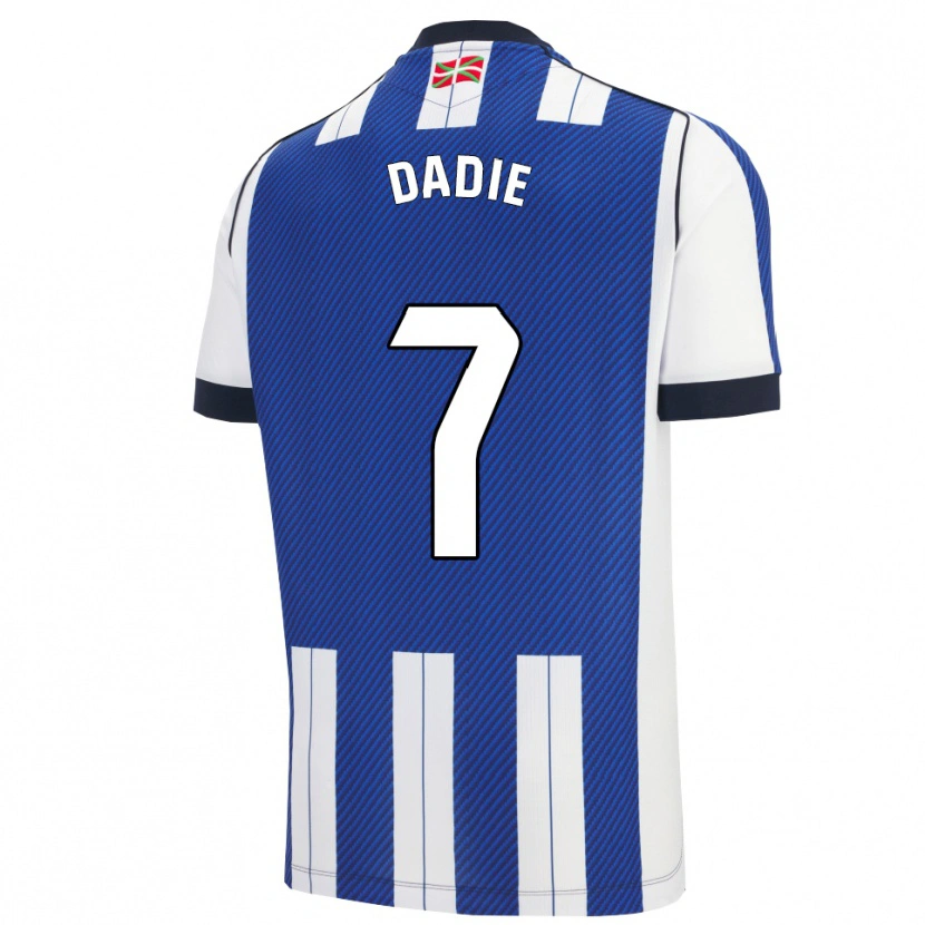 Danxen Dámské Alberto Dadie #7 Modrá Bílá Domů Hráčské Dresy 2025/26 Dres