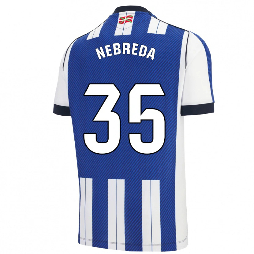 Danxen Dámské Eloy Nebreda #35 Modrá Bílá Domů Hráčské Dresy 2025/26 Dres
