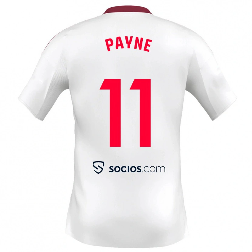 Danxen Dámské Antionette Oyedupe Toni Payne #11 Bílá Červená Domů Hráčské Dresy 2025/26 Dres
