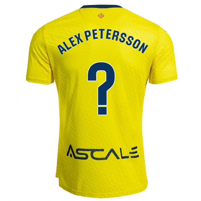 Danxen Dámské Max Alex Petersson #0 Žlutá Tmavě Modrá Domů Hráčské Dresy 2025/26 Dres