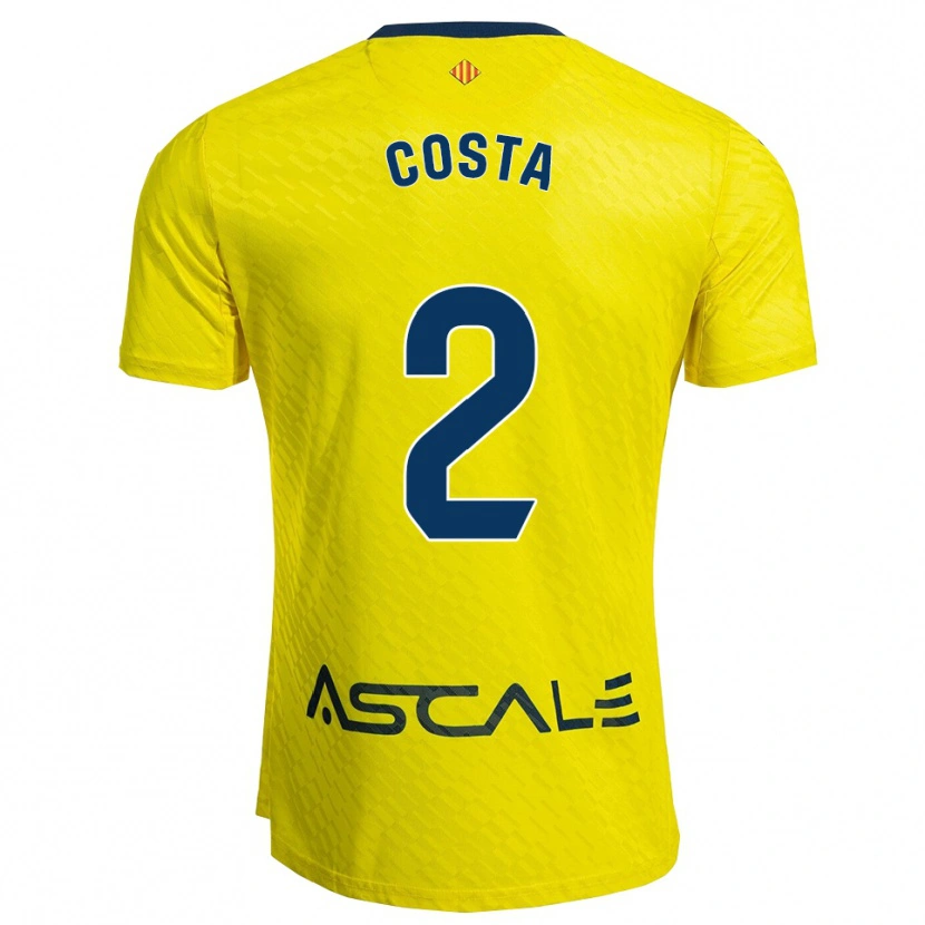 Danxen Dámské Logan Costa #2 Žlutá Tmavě Modrá Domů Hráčské Dresy 2025/26 Dres