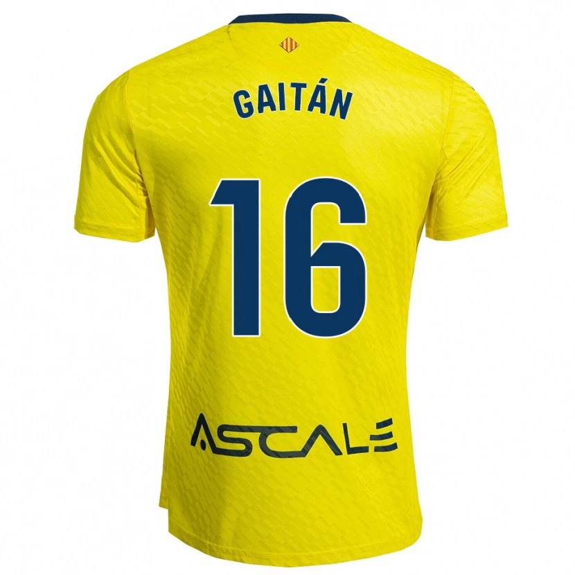 Danxen Dámské Joselillo Gaitán #16 Žlutá Tmavě Modrá Domů Hráčské Dresy 2025/26 Dres