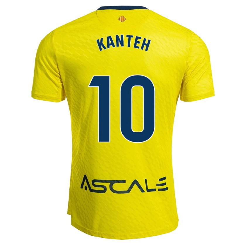 Danxen Dámské Fatou Kanteh #10 Žlutá Tmavě Modrá Domů Hráčské Dresy 2025/26 Dres