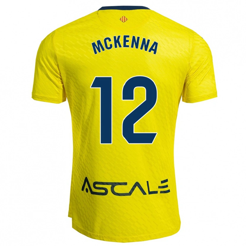 Danxen Dámské Kayla Mckenna #12 Žlutá Tmavě Modrá Domů Hráčské Dresy 2025/26 Dres