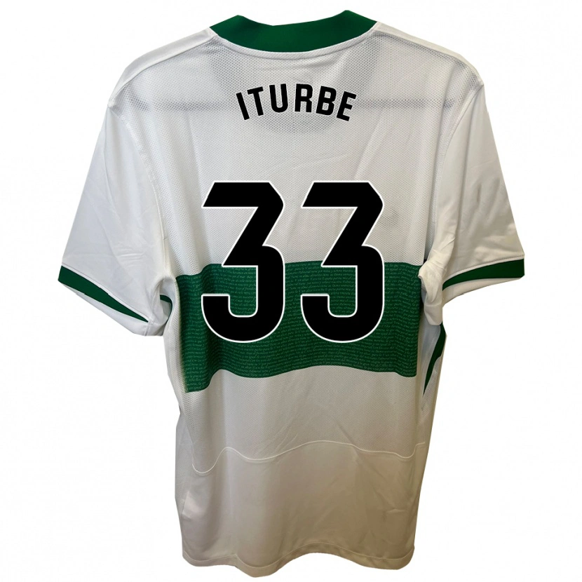 Danxen Dámské Alejandro Iturbe #33 Bílá Zelená Domů Hráčské Dresy 2025/26 Dres