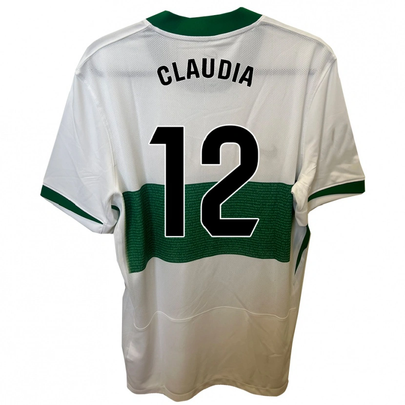 Danxen Dámské Claudia Rabasco Campello #12 Bílá Zelená Domů Hráčské Dresy 2025/26 Dres