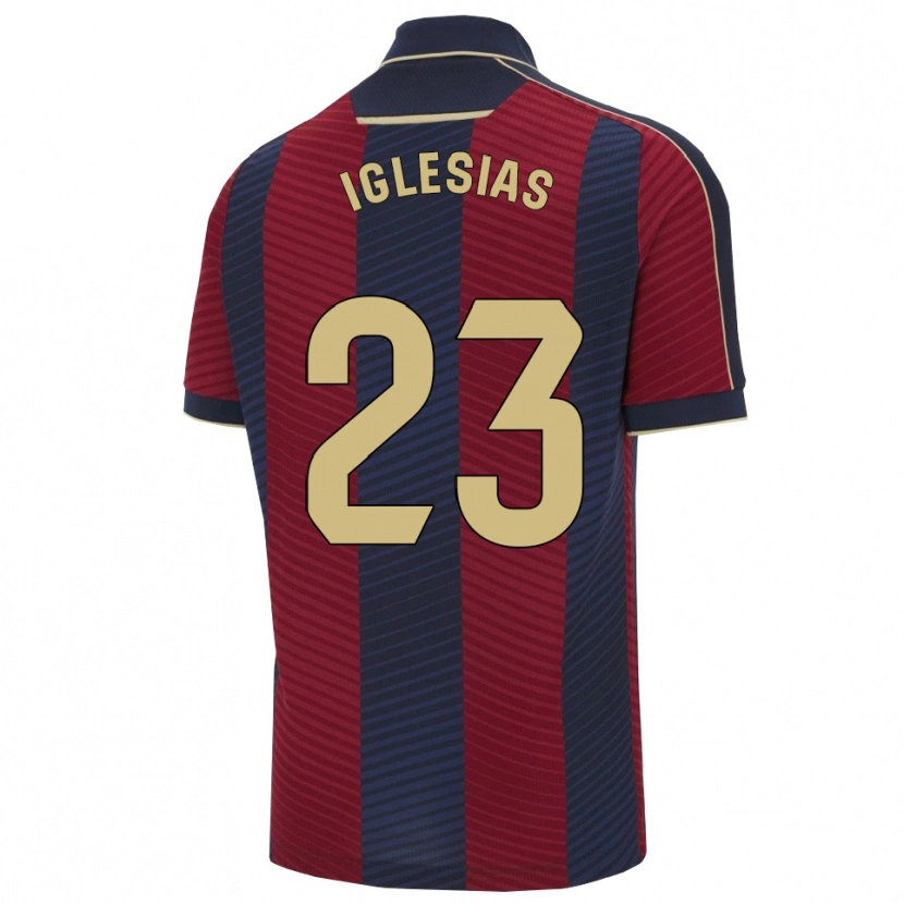 Danxen Dámské Dylan Iglesias #23 Červená Tmavě Modrá Domů Hráčské Dresy 2025/26 Dres
