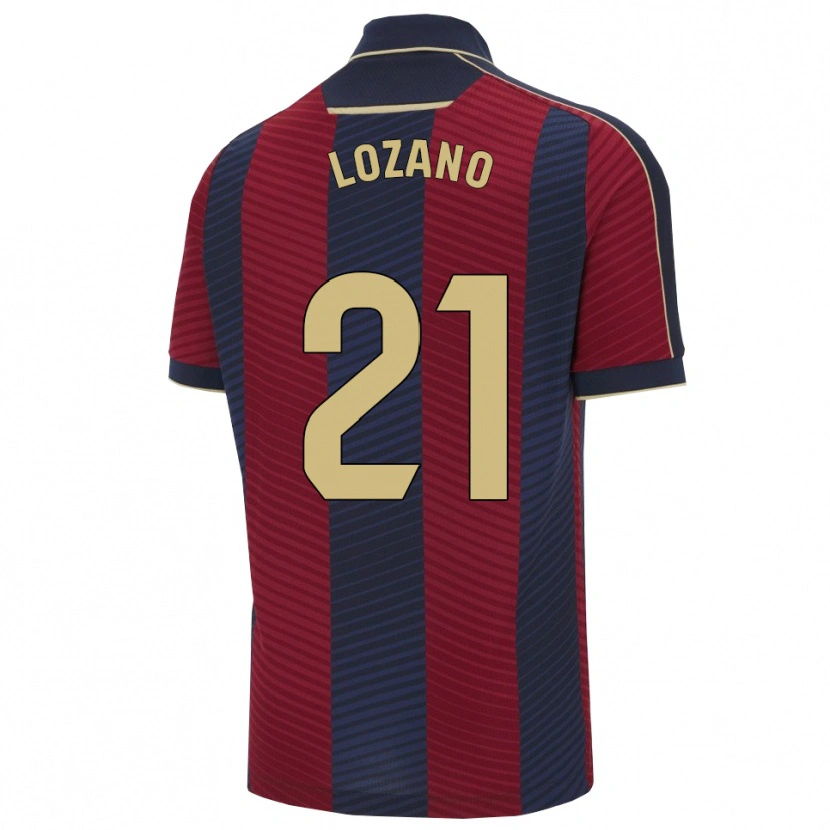 Danxen Dámské Sergio Lozano #21 Červená Tmavě Modrá Domů Hráčské Dresy 2025/26 Dres