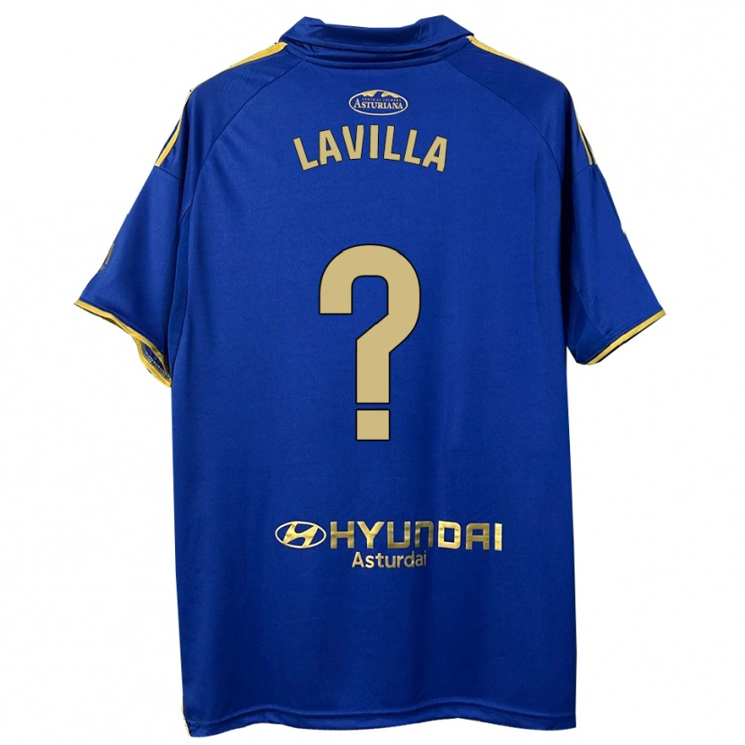 Danxen Dámské Martín Lavilla #0 Modrá Zlatá Domů Hráčské Dresy 2025/26 Dres