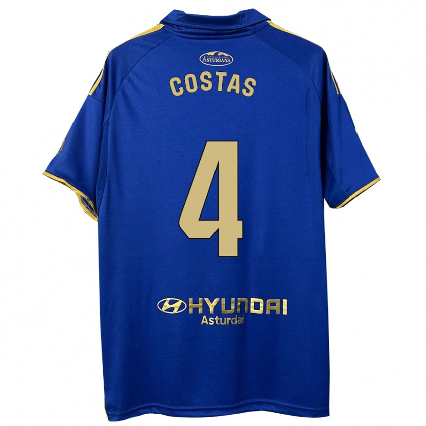 Danxen Dámské David Costas #4 Modrá Zlatá Domů Hráčské Dresy 2025/26 Dres