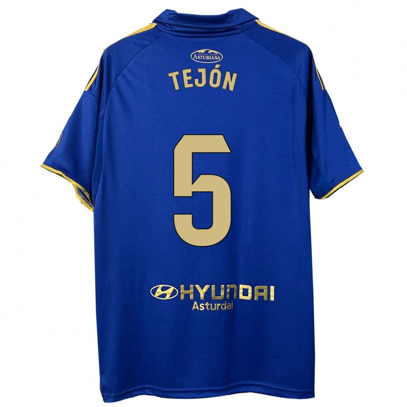 Danxen Dámské Diego Tejón #5 Modrá Zlatá Domů Hráčské Dresy 2025/26 Dres