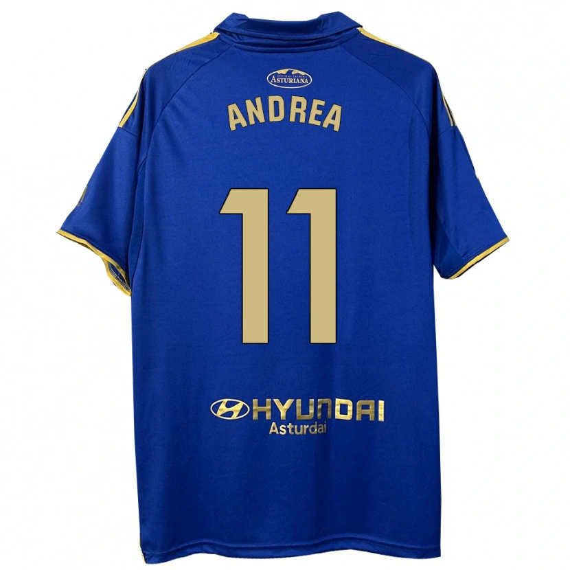 Danxen Dámské Andrea Sordo Gutierrez #11 Modrá Zlatá Domů Hráčské Dresy 2025/26 Dres