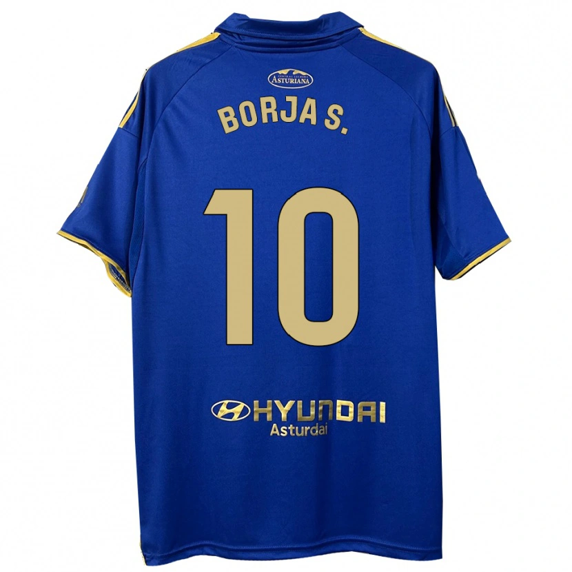 Danxen Dámské Borja Sánchez #10 Modrá Zlatá Domů Hráčské Dresy 2025/26 Dres