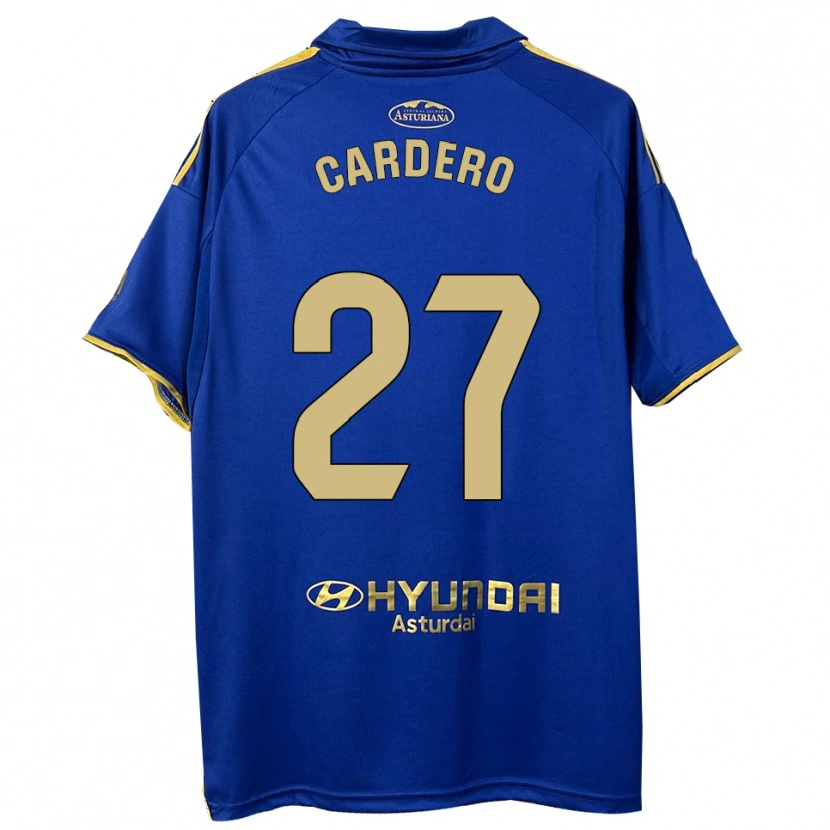 Danxen Dámské Álex Cardero #27 Modrá Zlatá Domů Hráčské Dresy 2025/26 Dres
