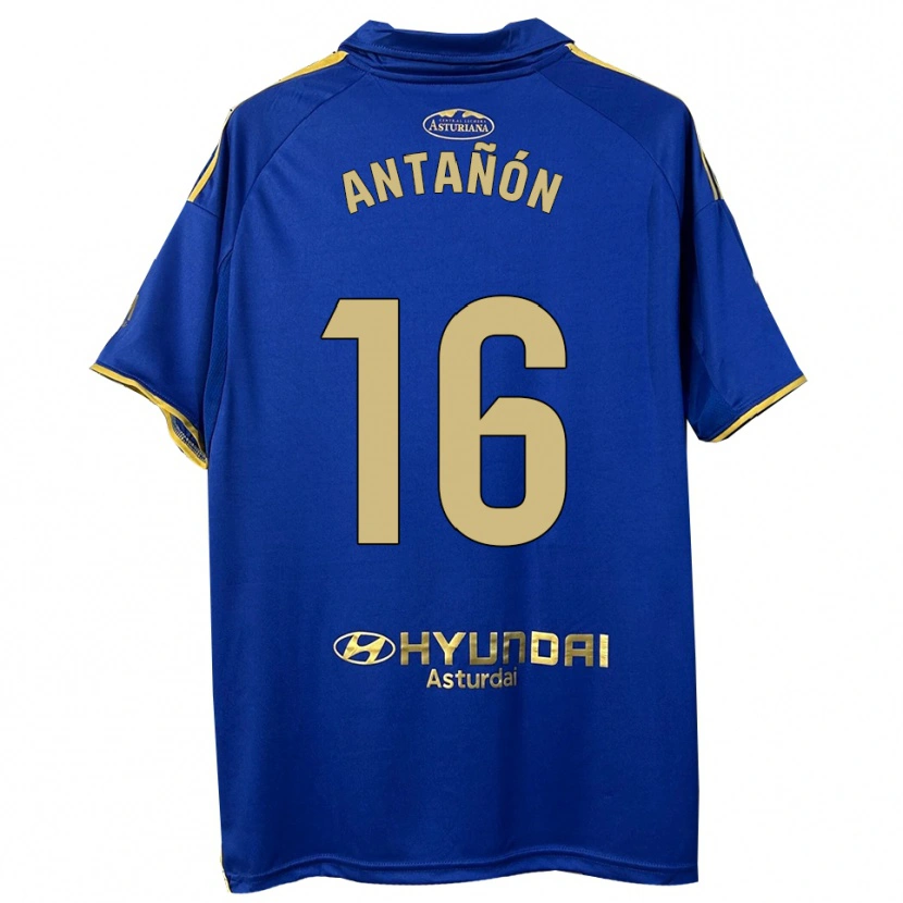Danxen Dámské Lucas Antañón #16 Modrá Zlatá Domů Hráčské Dresy 2025/26 Dres