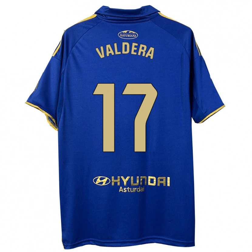 Danxen Dámské Rubén Valdera #17 Modrá Zlatá Domů Hráčské Dresy 2025/26 Dres