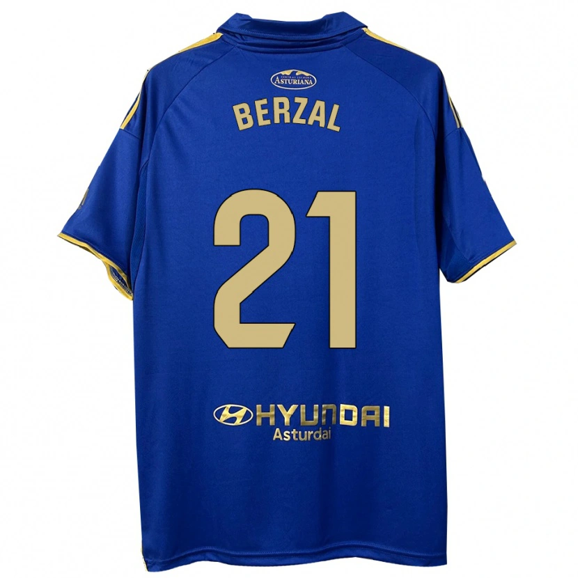 Danxen Dámské Guille Berzal #21 Modrá Zlatá Domů Hráčské Dresy 2025/26 Dres